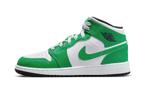 Jordan 1 Mid GS Lucky Green - maat 38.5 (Sneakers, Schoenen), Verzenden, Nieuw, Sneakers of Gympen, Groen