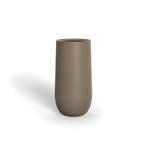 Polyester plantenbak Lora Ø40x80cm - Met bodem, Tuin en Terras, Kunststof, Minder dan 60 cm, Rond, Nieuw