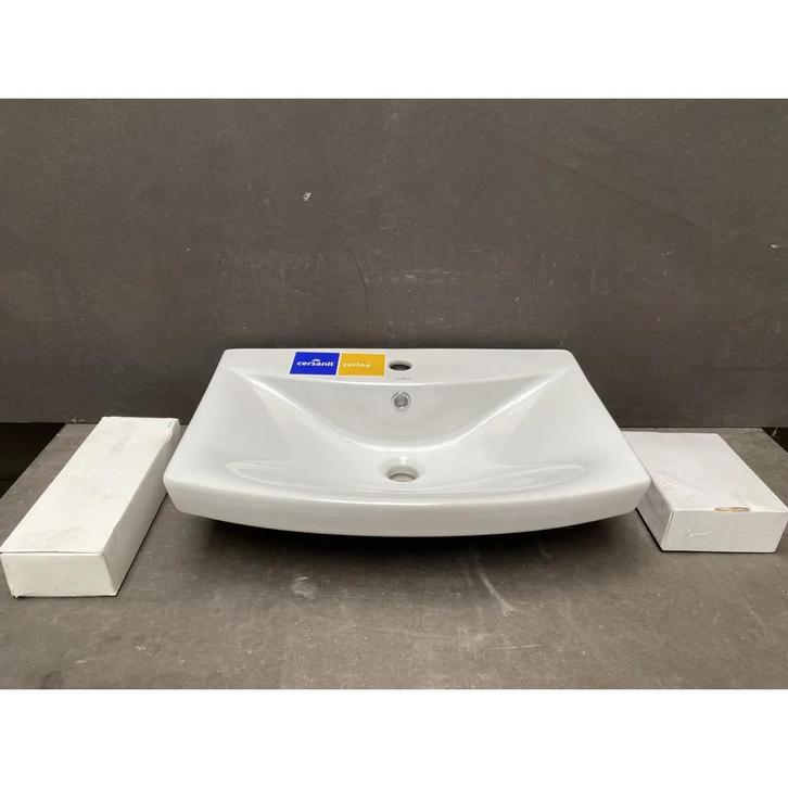 Cersanit Carina - Wastafel - Wit - 60cm - 7935700085, Doe-het-zelf en Verbouw, Tegels, Ophalen of Verzenden