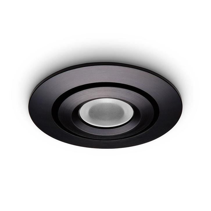 Ledisons LED-inbouwspot Piccolo 3W zwart dimbaar, Huis en Inrichting, Lampen | Spots