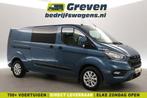 Ford Transit Custom 2.0 TDCI L2H1 DC 6 Zits Carplay Cruise, Blauw, Nieuw, Ford, Lease