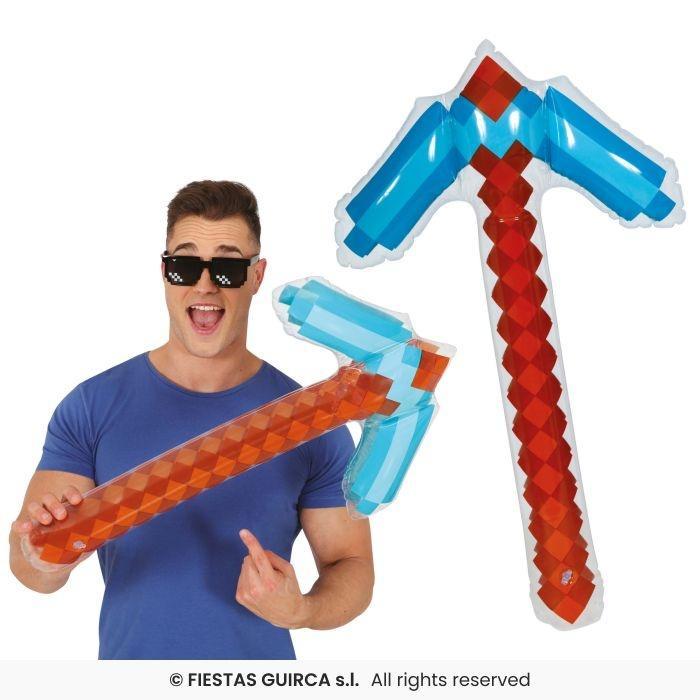 Opblaasbaar Diamond Pickaxe (69cm), Hobby en Vrije tijd, Feestartikelen, Nieuw, Ophalen of Verzenden