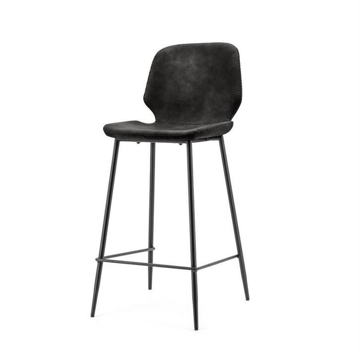 Bar chair Seashell high - black, Huis en Inrichting, Stoelen, Eén, Overige kleuren