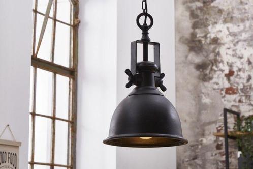 Design hanglamp INDUSTRIAL 45cm zwart industrieele stijl -, Huis en Inrichting, Lampen | Hanglampen, Ophalen of Verzenden