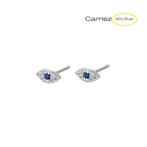Mini evil eye oorstekers - 925 zilver, Sieraden, Tassen en Uiterlijk, Verzenden, Nieuw, Zilver