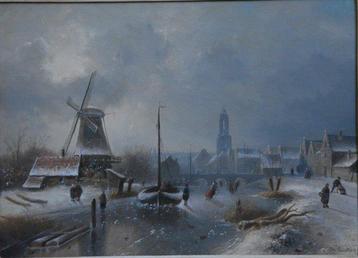 Charles Henri Joseph Leickert (1816-1907) - IJsgezicht beschikbaar voor biedingen