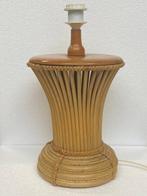 Tafellamp - Italiaanse bamboe tafellamp, jaren 70 - Rattan,