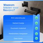 Nevana Toiletrolhouder - Wc rolhouder met ophanghaakje - WC, Ophalen of Verzenden, Nieuw