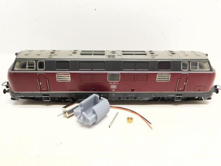 micromotor HTR007G motor ombouwset voor Trix E10.12, E40,, Hobby en Vrije tijd, Modeltreinen | H0, Gelijkstroom, Overige typen