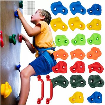 Kruzzel Klimstenen Set Kind – 20 Stuks + 2 Grepen (Fitness beschikbaar voor biedingen