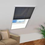 vidaXL Raamhor plissé 80x120 cm aluminium, Verzenden, Nieuw, Zwart