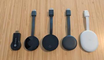 Google Chromecast 2, 3, HD, 4K met garantie vanaf €26,95 beschikbaar voor biedingen