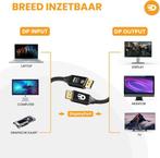 2dekans | Drivv. Displayport Kabel 2.1 - 16K 60Hz 8K 120Hz, Ophalen of Verzenden, Zo goed als nieuw