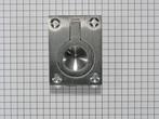 Luikring messing mat verchroomd, Ophalen of Verzenden, Nieuw