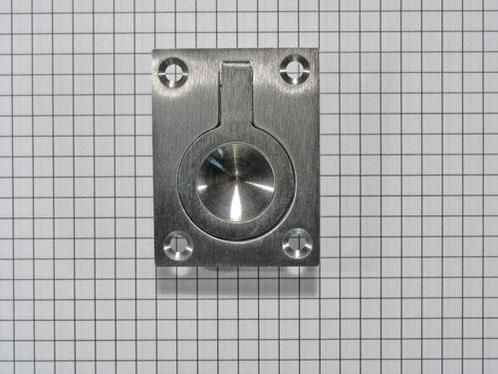 Luikring messing mat verchroomd, Doe-het-zelf en Verbouw, Hang- en Sluitwerk, Nieuw, Ophalen of Verzenden