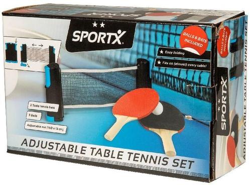 SportX - Oprolbare Tafeltennisset | SportX - Buitenspeelgoed, Kinderen en Baby's, Speelgoed | Buiten | Actiespeelgoed, Nieuw, Verzenden