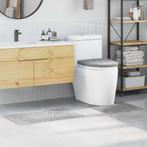 vidaXL Antislip Badmat Set 3 pcs Grijs PP, Huis en Inrichting, Badkamer | Badtextiel en Accessoires, Verzenden, Nieuw, Grijs