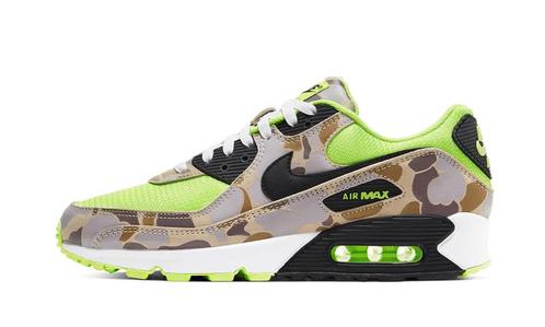 Nike Air Max 90 Green Camo - maat 36.5 (Sneakers, Schoenen), Kleding | Dames, Schoenen, Nieuw, Verzenden