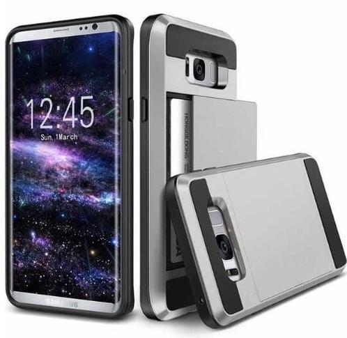 Galaxy S8 Slide Armor Hoesje Met Pashouder, Telecommunicatie, Mobiele telefoons | Hoesjes en Frontjes | Samsung, Nieuw, Ophalen of Verzenden
