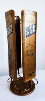 Reclamebord - Fraai antiek reclame stuk: Roterende koffie en