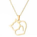 Fako Bijoux - Ketting Met Hanger - Stainless Steel - RVS -, Verzenden, Nieuw