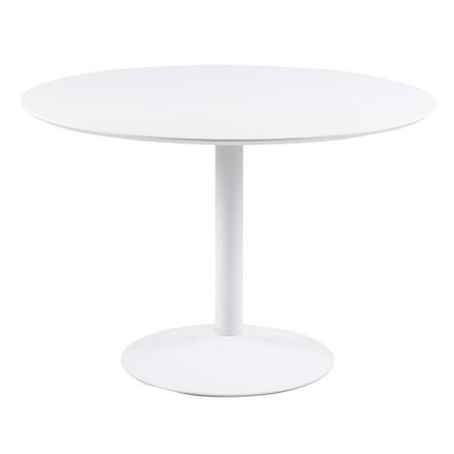 *WOONWINKEL* Witte Ronde Tafel Met Trompetpoot 110 Cm, Huis en Inrichting, Tafels | Eettafels, Nieuw, Verzenden