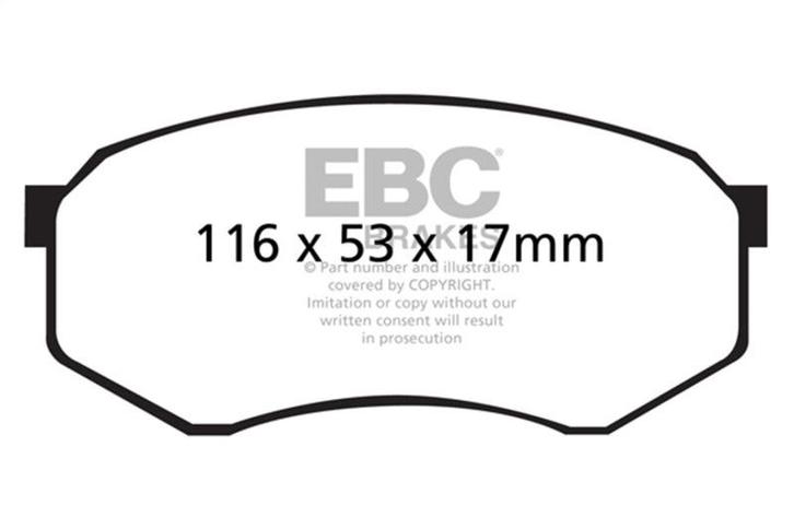 EBC 92-93 Toyota Pick-Up Extra Cab Greenstuff Front Brake, Auto-onderdelen, Remmen en Aandrijving, Ophalen of Verzenden