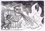 Pentekening Amerika - Irak uitgaven (lijst optie), Antiek en Kunst, Verzenden