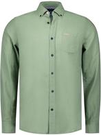 NZA Shirt Clayton Linnen Blend Classic Army maat XL Heren, Kleding | Heren, Verzenden, Nieuw, Groen, New Zealand Auckland