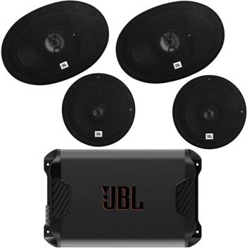 JBL audio set versterker en 16,5 cm en 6 x 9 speakers