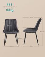 4x eetkamerstoelen / kuipstoelen - grijs met zwart -, Huis en Inrichting, Stoelen, Verzenden, Nieuw