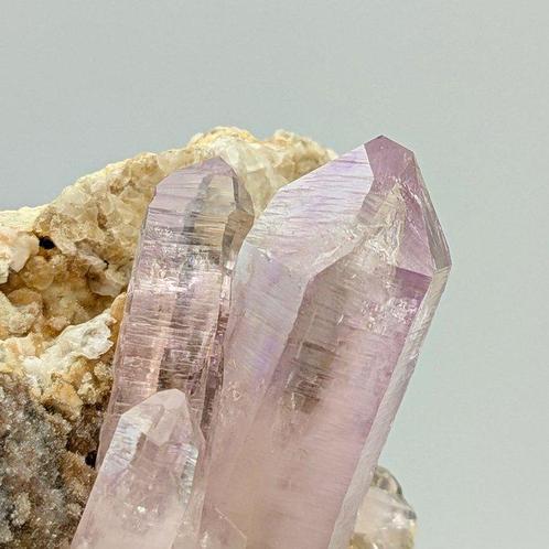 AMETISTE Viola/Rosa, Kristal BITERMINADO, MEXICO Kristallen, Verzamelen, Mineralen en Fossielen