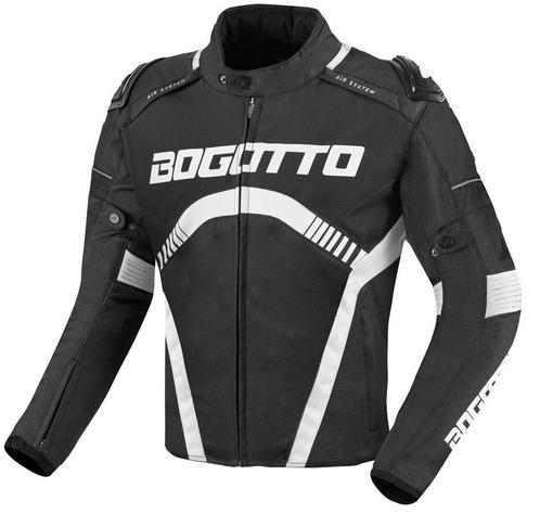Bogotto Boomerang Waterproof Black White Textile Motorcycle, Motoren, Kleding | Motorkleding, Heren, Nieuw met kaartje, Jas | textiel