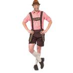 Oktoberfest korte lederhosen donker bruin voor heren - Led.., Nieuw, Verzenden