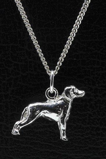 Zilveren Duitse brak ketting hanger - groot, Sieraden, Tassen en Uiterlijk, Kettinghangers, Verzenden