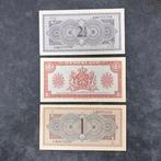 Nederland. - 2 x 1 and 2 1/2 Gulden - 1943/1945 (Zonder, Postzegels en Munten