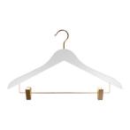 *TIP*  Hanger white Helena 44 cm Gold hook/clips, Ophalen of Verzenden