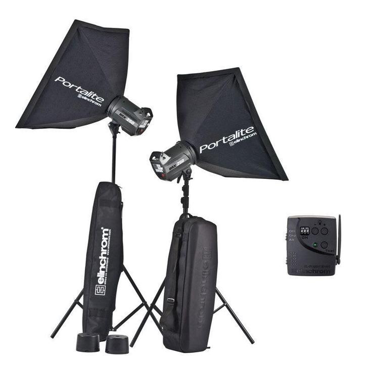 Elinchrom BRX 250/250 To Go Set + Statiefset - Tweedehands, Audio, Tv en Foto, Fotografie | Fotostudio en Toebehoren, Gebruikt