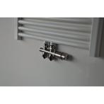 Riko Set Theromstatisch Onderblok Recht Geborsteld Staal, Doe-het-zelf en Verbouw, Verwarming en Radiatoren, Ophalen of Verzenden