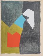 Serge Poliakoff (1900-1969) - Gouache, 1955, Antiek en Kunst