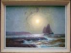 Alexander Kircher (1867-1939) - Seascape with sailing vessel