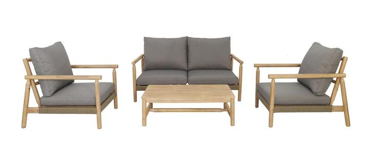 Stoel-Bank Loungeset - Hanna - Acaciahout - The Outsider, Tuin en Terras, Tuinsets en Loungesets, Verzenden