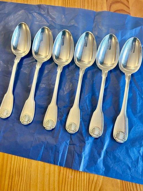 Christofle - Lepel (6) - Mij verkopen - Verzilverd - Geen, Antiek en Kunst, Antiek | Meubels | Tafels