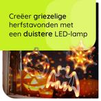 Halloween Verlichting Raam Set - 20 cm - Spinnenweb,, Hobby en Vrije tijd, Feestartikelen, Verzenden, Nieuw