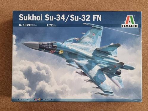Italeri 1379 Sukhoi Su-34/Su-32 FN 1:72, Hobby en Vrije tijd, Modelbouw | Vliegtuigen en Helikopters, Italeri, Verzenden