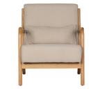 WOOOD Mark fauteuil geweven stof naturel