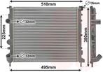 RADIATOR VOOR NISSAN KUBISTAR 2003-2008 7700314382, Ophalen of Verzenden, Nieuw