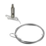 Global Staalkabel ophangset 3 fase rail wit verstelbaar 3, Huis en Inrichting, Lampen | Plafondlampen, Verzenden, Nieuw