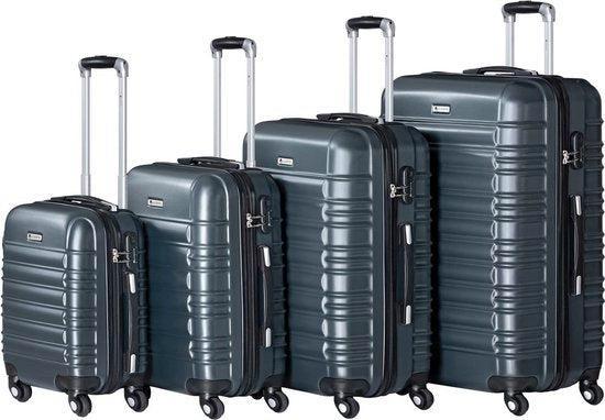 2dekans | Trolley Reiskofferset / Kofferset Rome - 4-delig -, Sieraden, Tassen en Uiterlijk, Koffers, Zo goed als nieuw, Ophalen of Verzenden