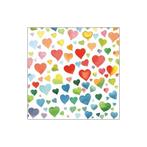 Ambiente - Lunch servet - Colourful Hearts Mix, Verzenden, Nieuw